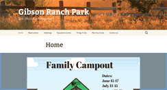 Desktop Screenshot of gibsonranchpark.com