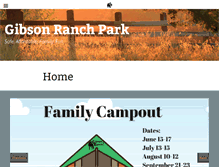 Tablet Screenshot of gibsonranchpark.com
